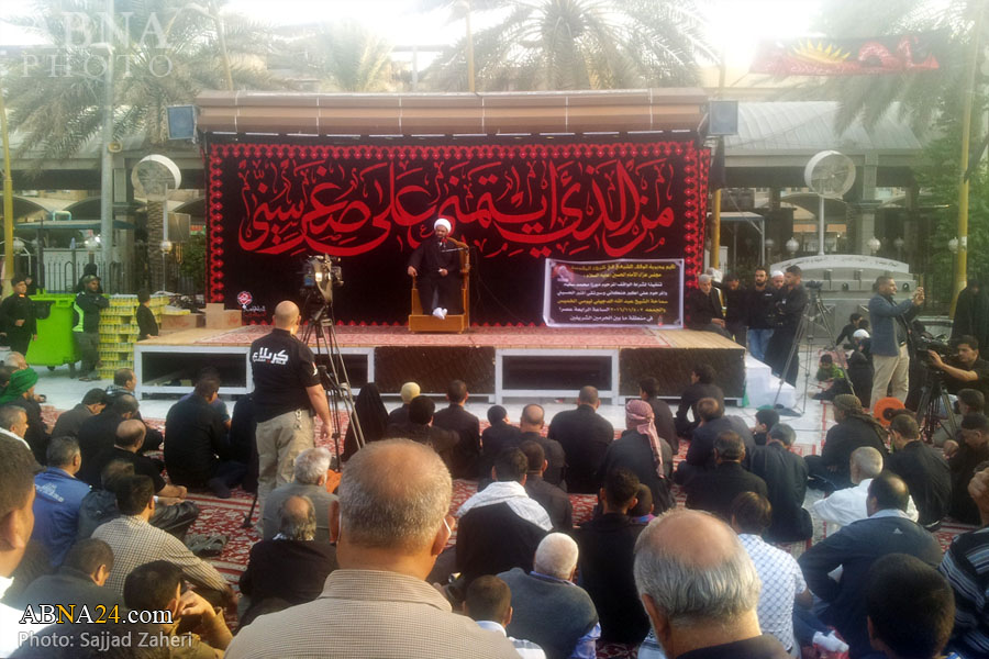 تقرير مصور/ مجلس عزاء بمناسبة شهادة السيدة "رقية" (ع) بين الحرمين في كربلاء المقدسة