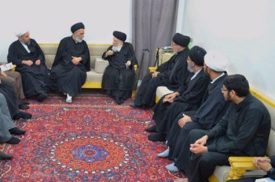 المرجع الحكيم يدعو المبلغين لإرشاد الناس وتثقيفهم بدينهم ولإقامة العزاء لسيد الشهداء (ع)
