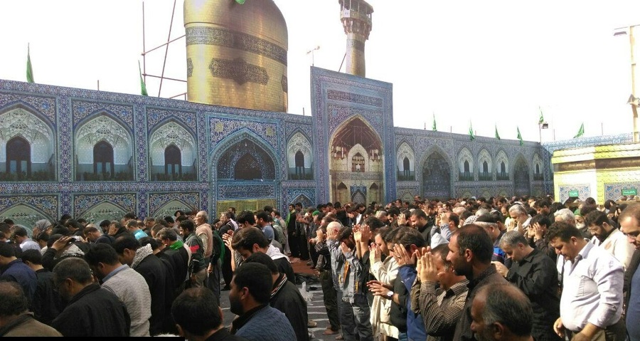 Endowing biggest Mawkab in Najaf-Karbala road to Astan Quds Razavi