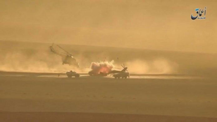 Russian pilots escape death moments before ISIS missile hits their helicopter / Video