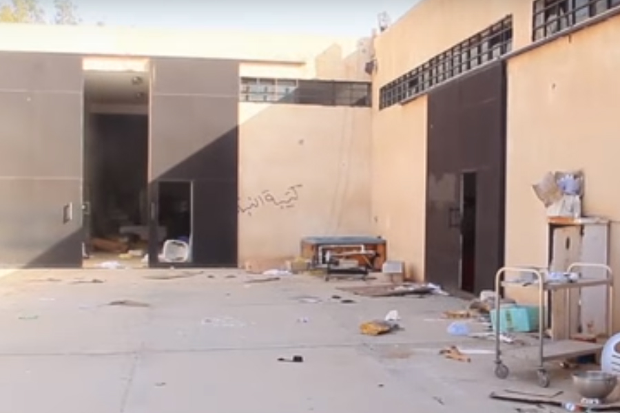 العثور على سجن خاص لداعش التكفيري ينفذ فيه الاعدام في سرت + (فيديو)