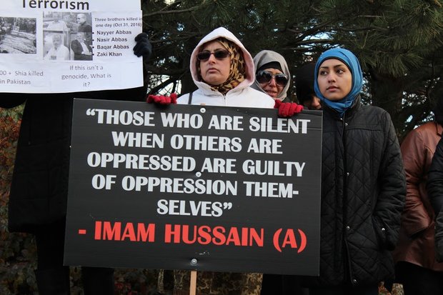 Canadian Muslims protest against Shia killings in Pakistan 