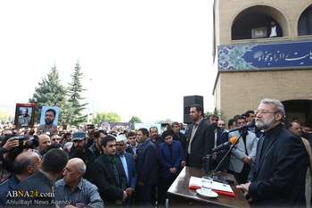 تہران میں شہید صحافی کا جلوس جنازہ