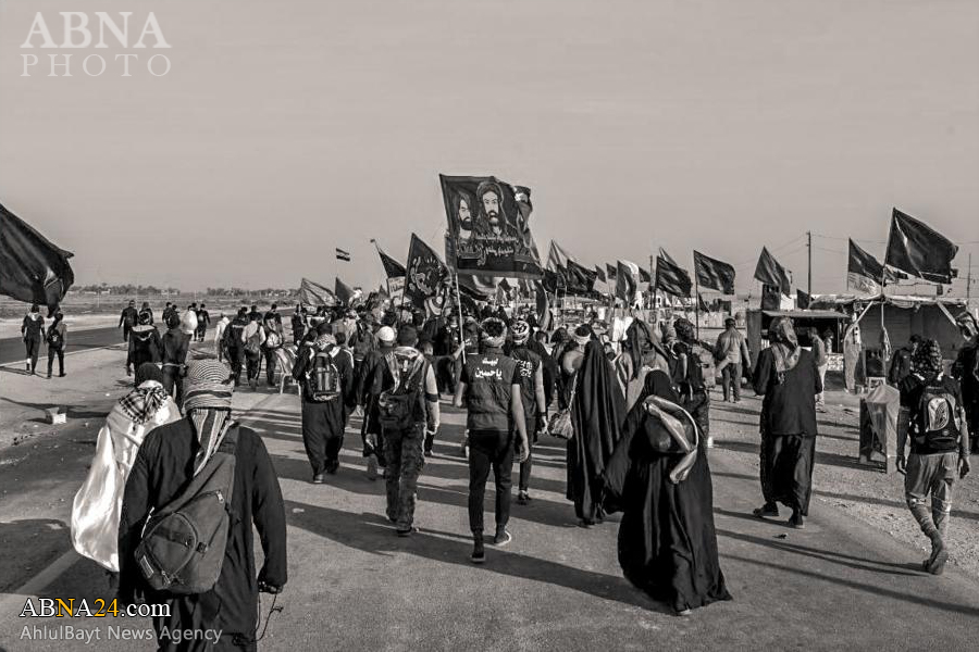 “Las Más Recientes Imágenes de la Caminata de Arba'in  Hussaini desde el sur de  Iraq”