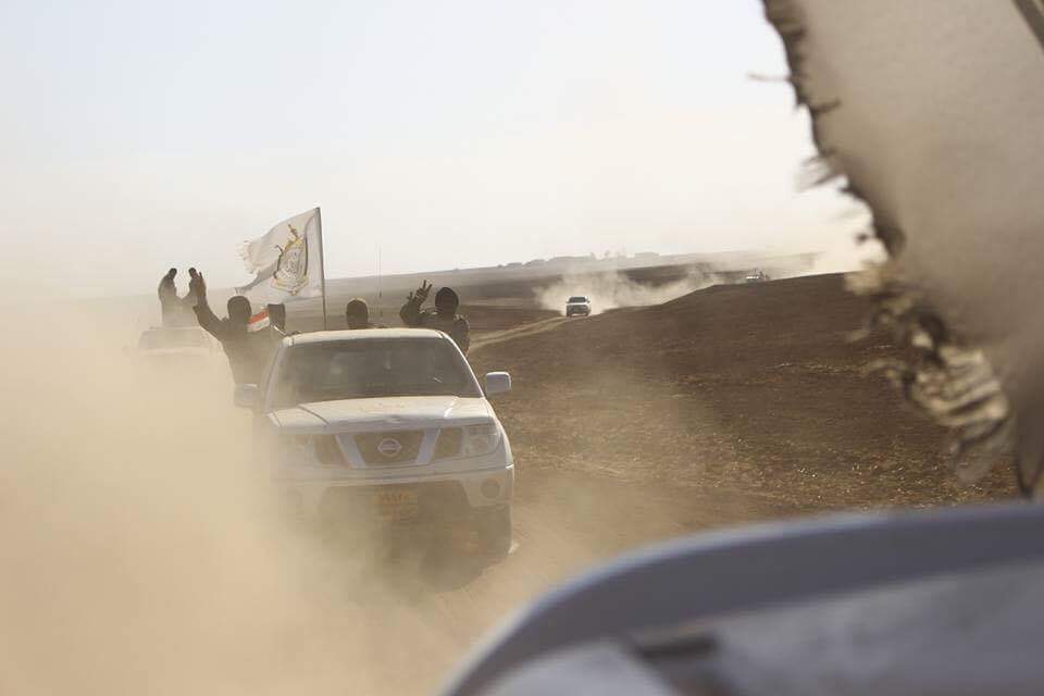 فرقة الامام علي (ع) القتالية التابعة للعتبة العلوية تشارك في تحرير مطار تلعفر