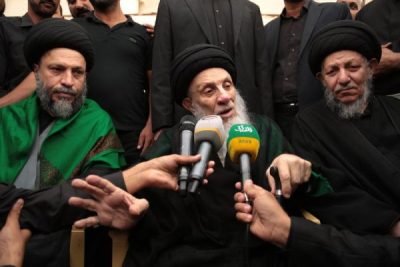 المرجع الحكيم : نفخر ونعتز بالمشاركين والمساهمين بمسيرة الأربعين + صور