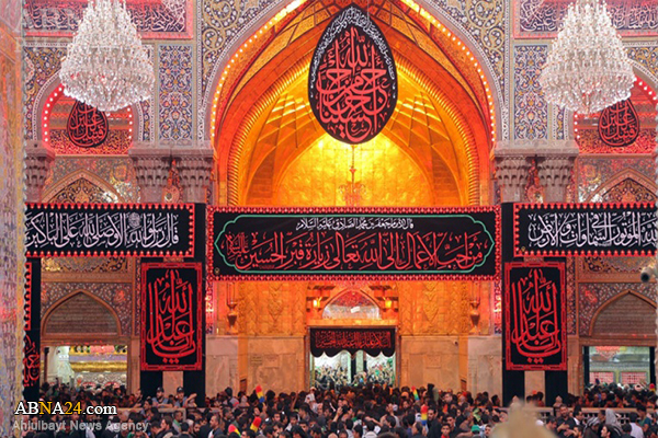 Karbala; Santuário do Imam Hussein (A.S) abraçado por multidões de peregrinos