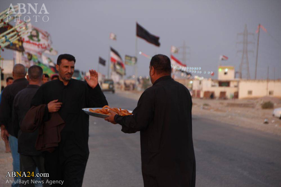 “Los Iraquíes le Proporcionan los Servicios  a los Peregrinos del Arba'in Hussaini”