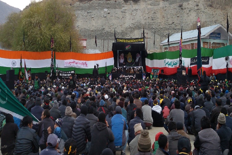 اربعین شہداء کربلا کی مناسبت پر مقبوضہ کشمیر کے ضلع کرگل میں عظیم الشان جلوس برآمد + تصاویر