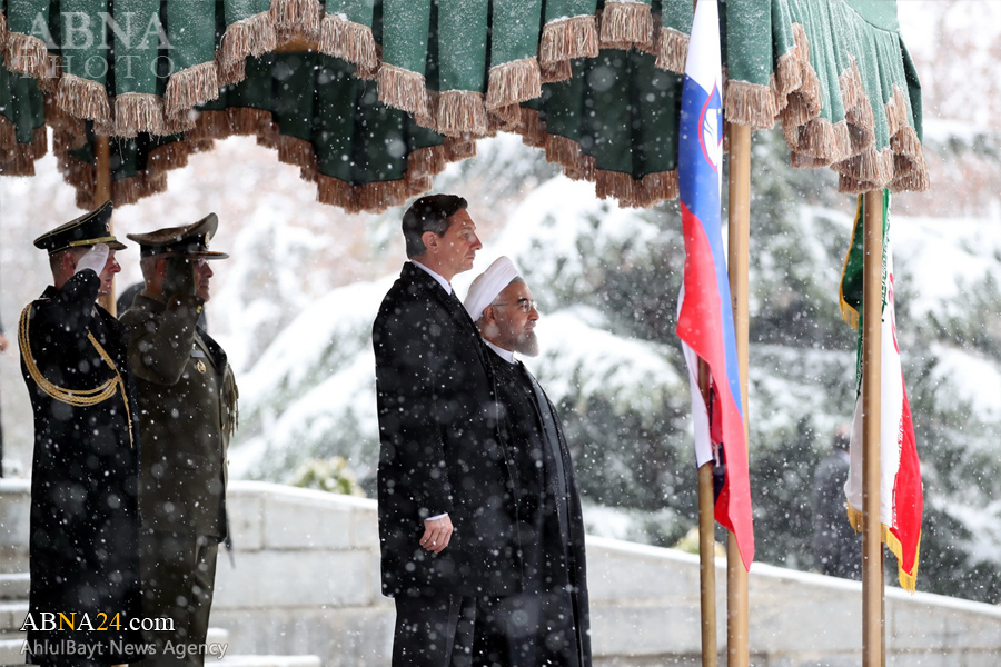 Presiden Iran Sambut Resmi Mitranya dari Slovenia