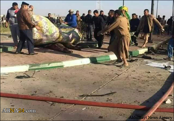 فيديو / استشهاد اكثر من 70 زائر إيراني جراء الاعتداء الإرهابي في الحلة