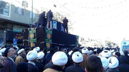 President Rouhani attends funeral ceremony of Ayatollah Ardebili