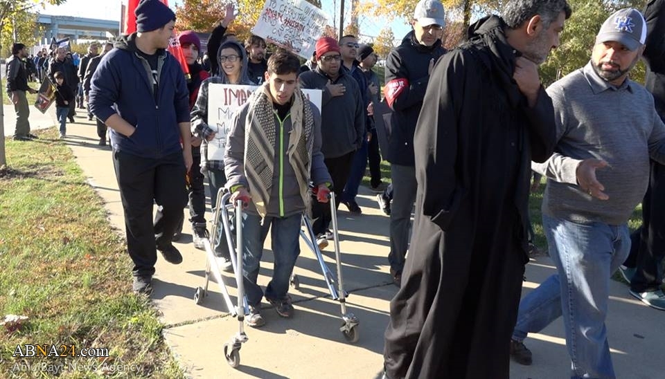 Berita Bergambar: Para Pencinta Imam Hussein Di Kentucky, A.S Adakan Perarakan Sempena Hari Arbain.