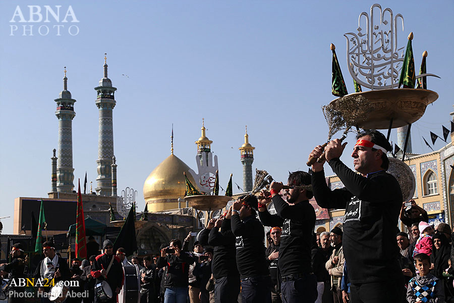 تصویری رپورٹ: ایران کے مقدس شہر قم میں عزاداران رسول کا عظیم اجتماع
