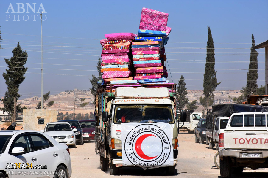 تقرير مصور/ استقبال الفارين من مناطق تسيطر عليها جماعات مسلحة في شرقي حلب