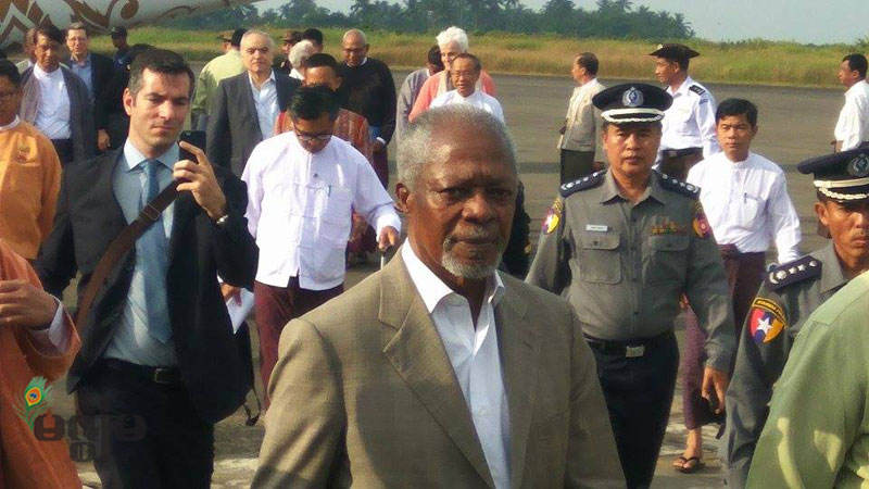 ကုိဖီအာနန္၏ ရခုိင္ခရီးစဥ္ ဆႏၵျပကန္႔ကြက္ခံရေသာ္လည္း ႏွစ္ဖက္အဖြဲ႔စည္းမ်ားႏွင့္ ေတြ႔ဆံုရန္ရိွ