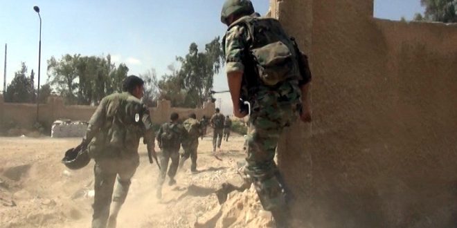 Destruction d’un char et un mortier des terroristes du «Front Nosra» à Daraa