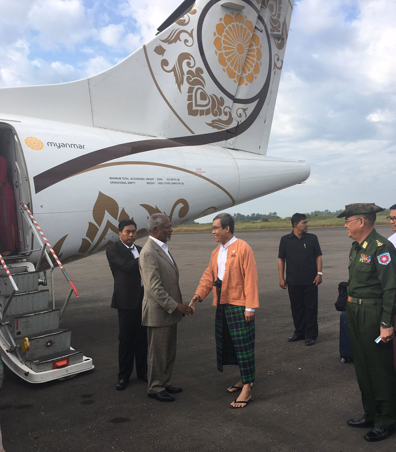 ကုိဖီအာနန္ ဦးေဆာင္သည့္ ေကာ္မရွင္အဖြဲ႔ ေမာင္ေတာစစ္ဆင္ေရးနယ္ေျမသုိ႔ ကြင္းဆင္းေလ့လာ