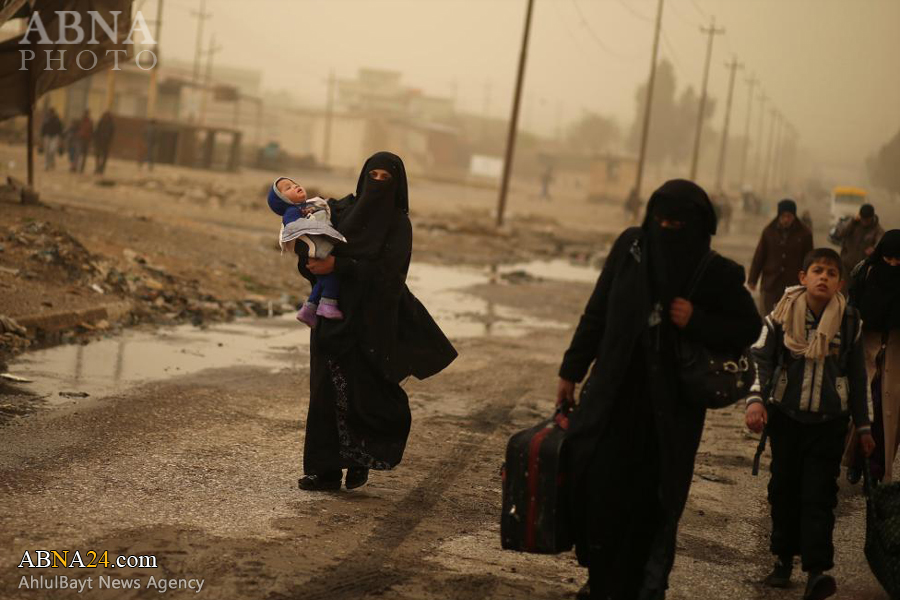 تصویری رپورٹ: داعش کے ظلم سے فرار ہونے والے عراقی شہری 