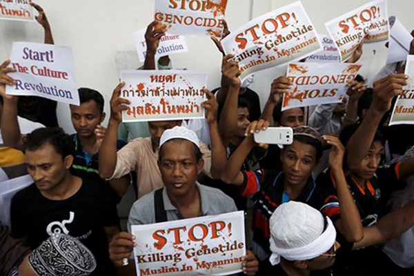 マレーシアで”ミャンマーのイスラム教徒の殺害”非難