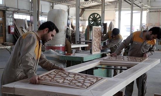 Astan Quds Razavi completed doors and windows of Sayyida Zahra courtyard of Imam Ali shrine