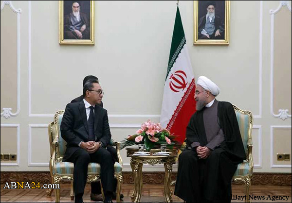 الرئيس روحاني يدعو للتشاور والتعاون بين ايران واندونيسيا لمكافحة الارهاب