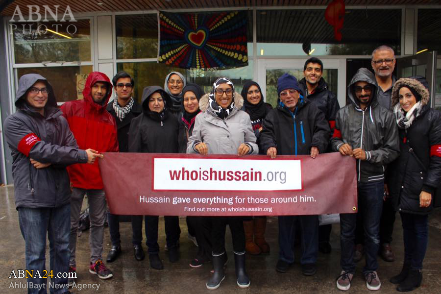“La Organización ¿Quién es Hussain (P)? Presenta al Imam Hussain (P) Recibiendo a Personas sin Hogar”