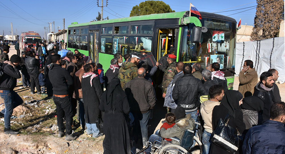 Russia evacuates 50,000 civilians from Aleppo in two days