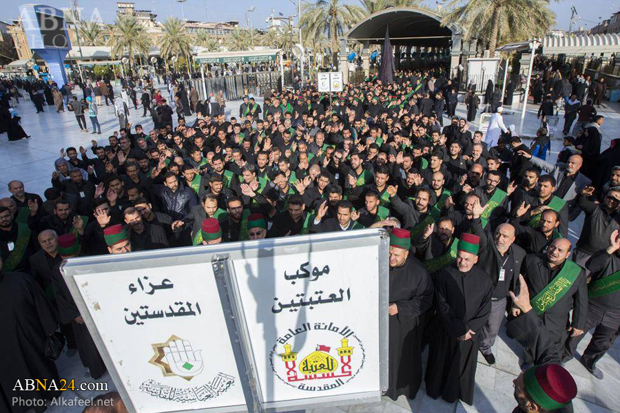 تقرير مصور/ مراسم شهادة الامام الحسن العسكري (ع) في الحرمين بكربلاء المقدسة