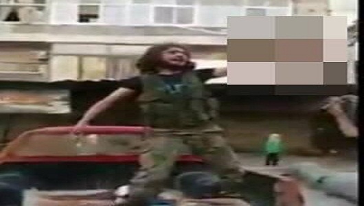 Halep’in Şeyh Said mahallesinde Filistinli çocuk Abdullah Issa’nın kafasını kesen terörist yakalandı