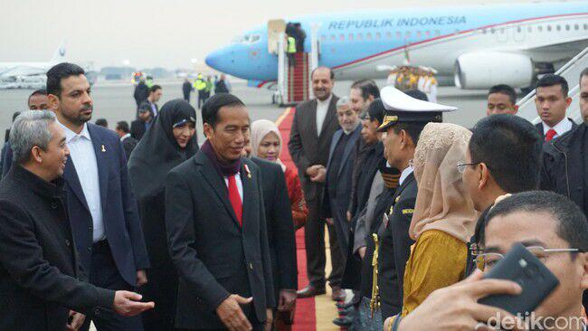 Presiden Jokowi Tiba di Tehran Republik Islam Iran