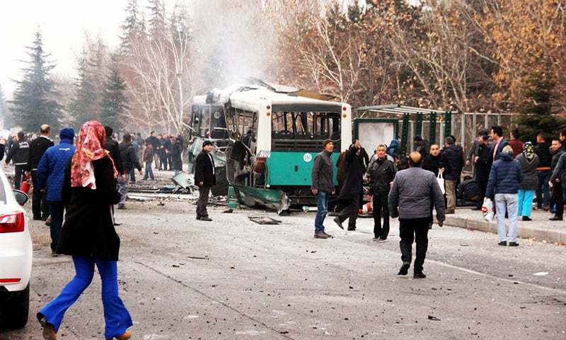 At least 13 Turkish soldiers killed, 55 wounded in car bomb attack / Pics