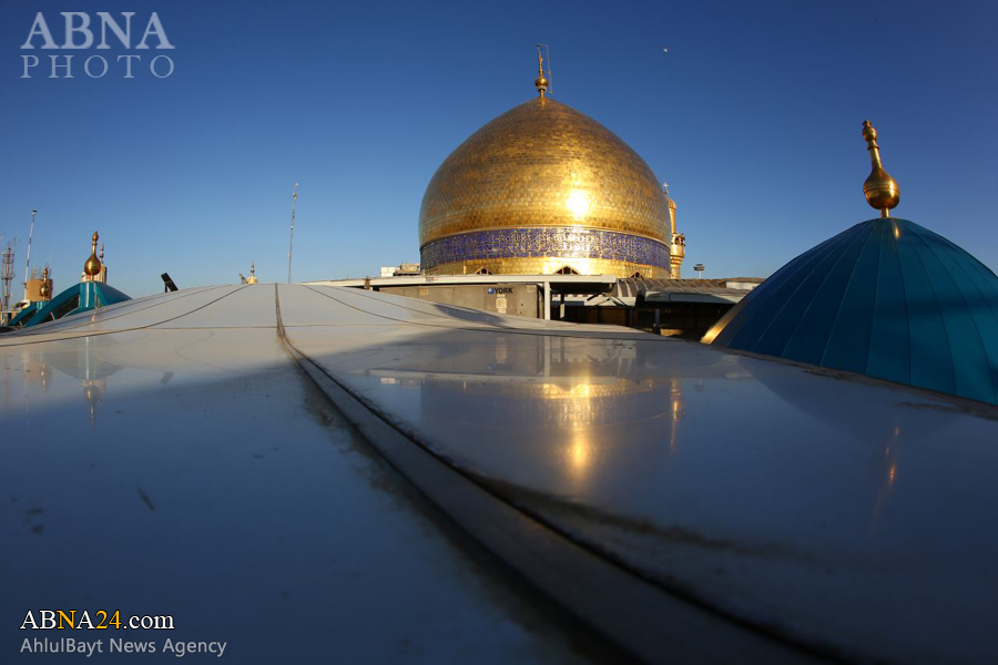 تقرير مصور/ إقامة احتفال في إزاحة الستار عن قبة مرقد أمير المؤمنين (ع)