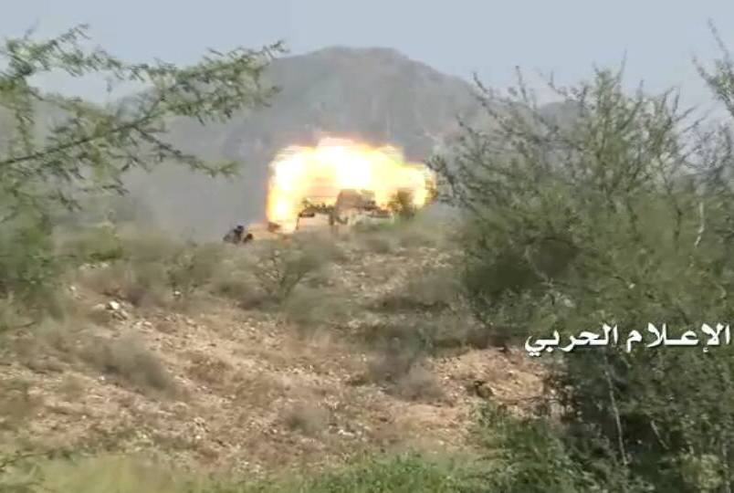 تدمير عربة سعودية نوع “برادلي ” وقنص جنديين سعوديين في جيزان