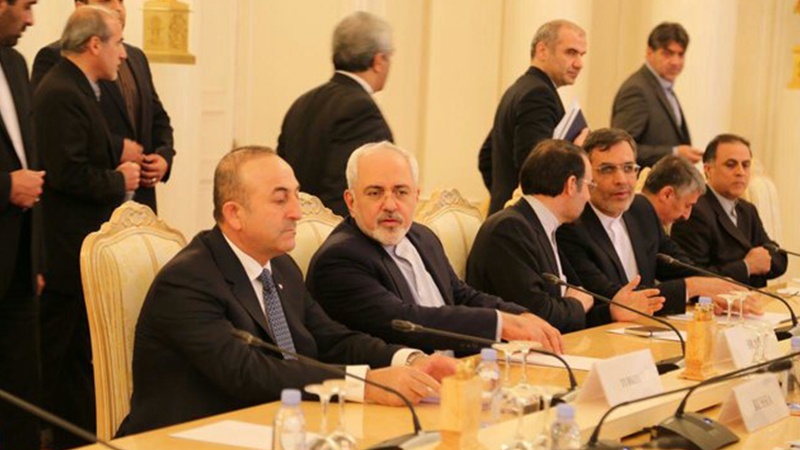 شام کے بارے میں ایران، روس اور ترکی کے سہ فریقی اجلاس کا مشترکہ بیان جاری