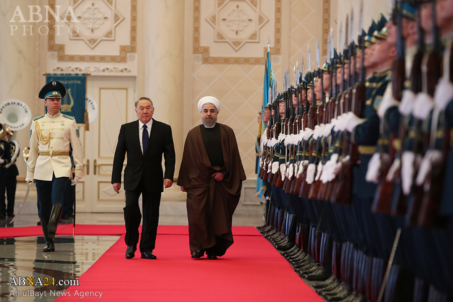 Presiden Kazakhstan Sambut Resmi Mitranya dari Iran