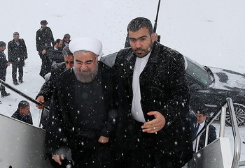 صدر حسن روحانی بشکک سے تہران کے لئے روانہ