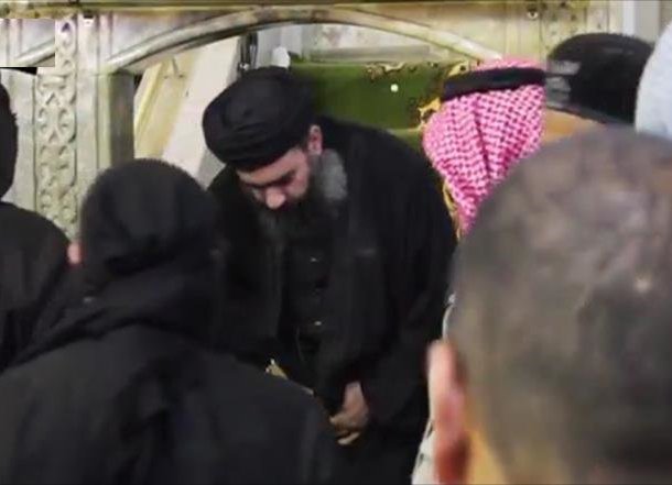 البغدادي يظهر للمرة الثانية على الشاشة لتغطية هزائم التنظيم الارهابي