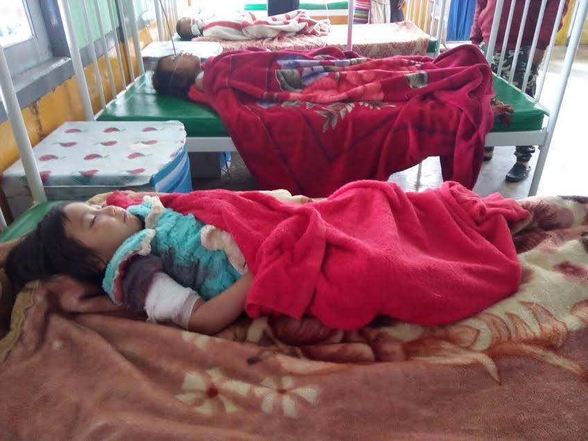 ကြတ္ခိုင္တြင္ လက္နက္ႀကီးထိမွန္ေသာ ဒဏ္ရာရျပည္သူ ငါးဦး၌ ကေလးငယ္ေလးဦး ပါ၀င္