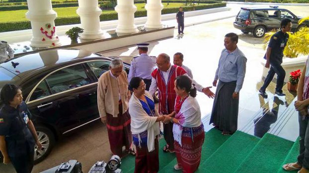 အမ်ဳိးသားလႊတ္​​ေတာ္​ဥကၠ႒ ေနအိမ္တြင္က်င္းပသည့္ ခရစၥမတ္ပြဲ သမၼတတက္ေရာက္