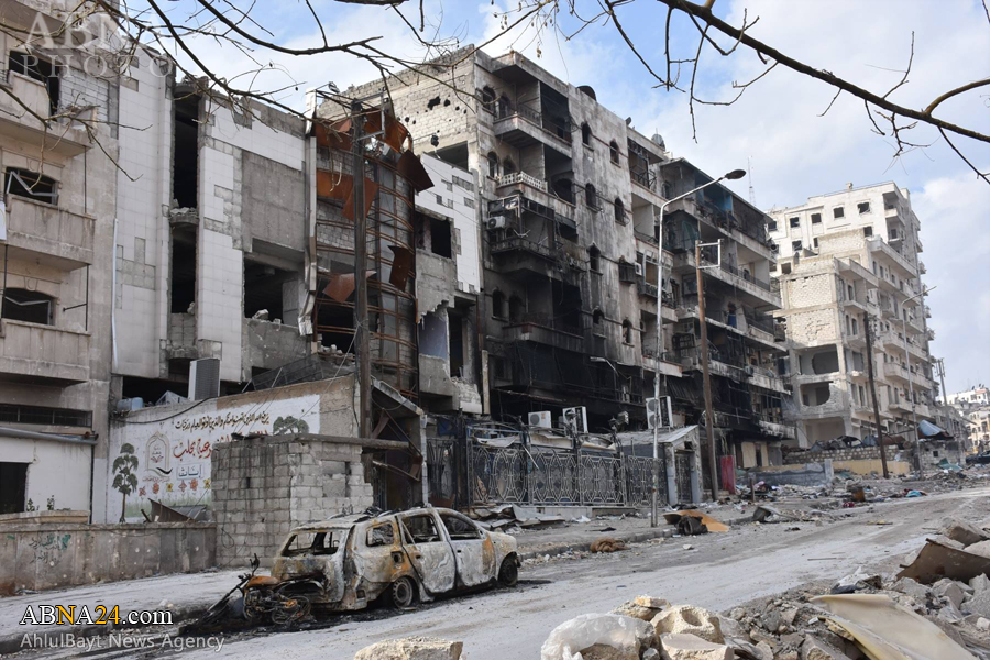 تقرير مصور/ الدمار الكبير في حلب بعد القتال مع المسلحين الارهابيين 