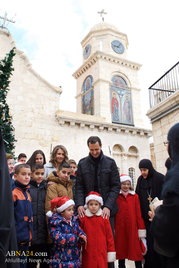 Kehadiran Bashar Assad di Gereja Damaskus untuk Ucapkan Selamat Natal
