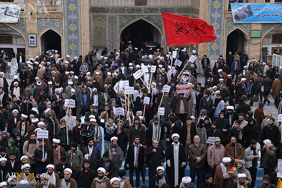 تصویری رپورٹ: نو دی کی مناسبت سے طلاب کا عظیم اجتماع