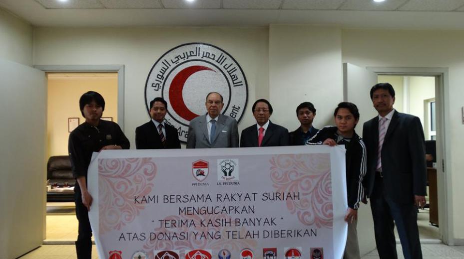 Donasi PPI Dunia Untuk Rakyat Suriah