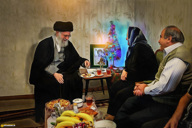 Imam Khamenei’s unexpected visit to the family of a Christian Martyr