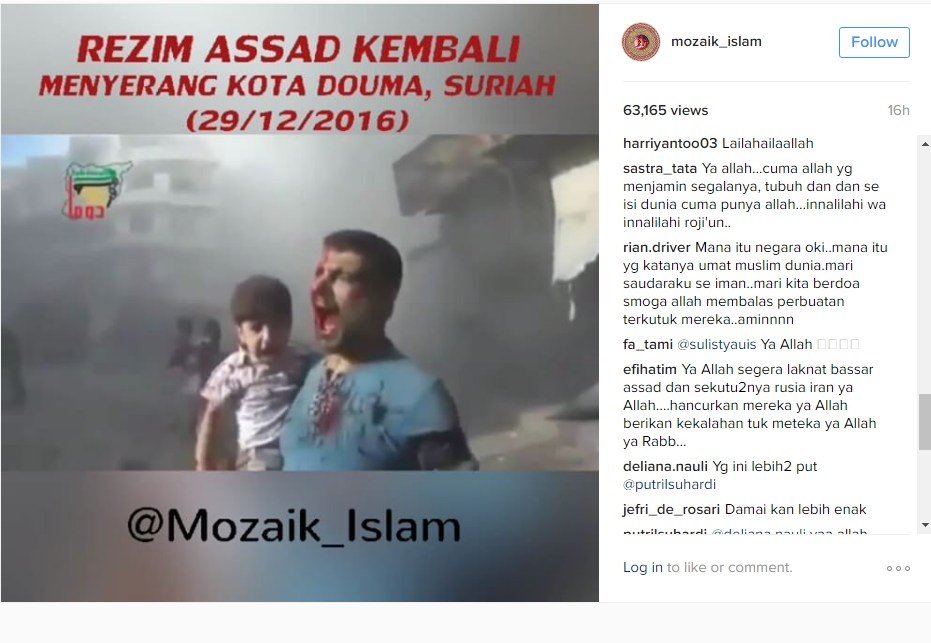 Mozaik Islam Tebar Hoax di Instagram, Polisi Harus Bertindak Tegas