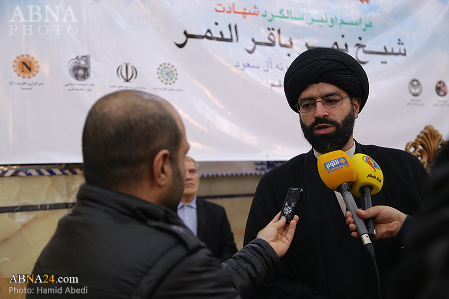 تقرير مصور/ الذكرى السنوية الاولى للشهيد النمر في مسجد الأعظم بقم المقدسة (2)