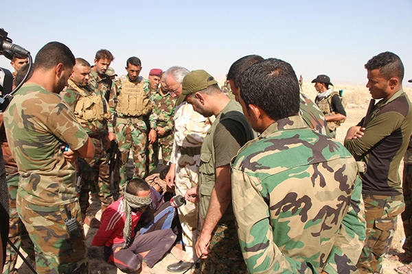 قوات الحشد الشعبي تلقي القبض على الرؤوس المدبرة للهجوم على مركز الشرطة في سامراء