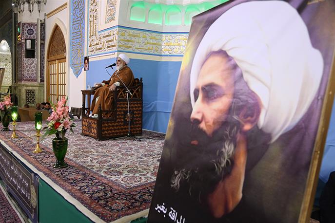 First martyrdom anniversary of Sheikh Nimr held at Imam Reza Shrine