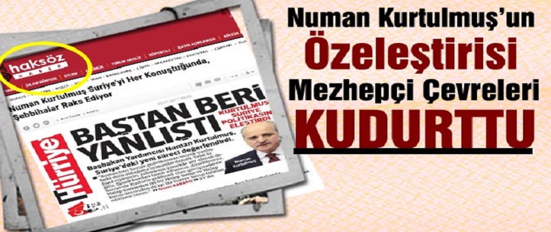 Numan Kurtulmuş’un Konuşmaları Mezhepçi Çevreleri Kudurttu